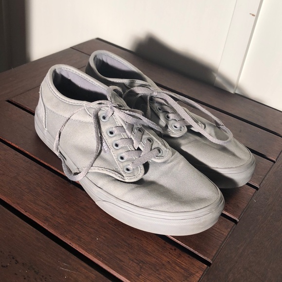 solid gray vans
